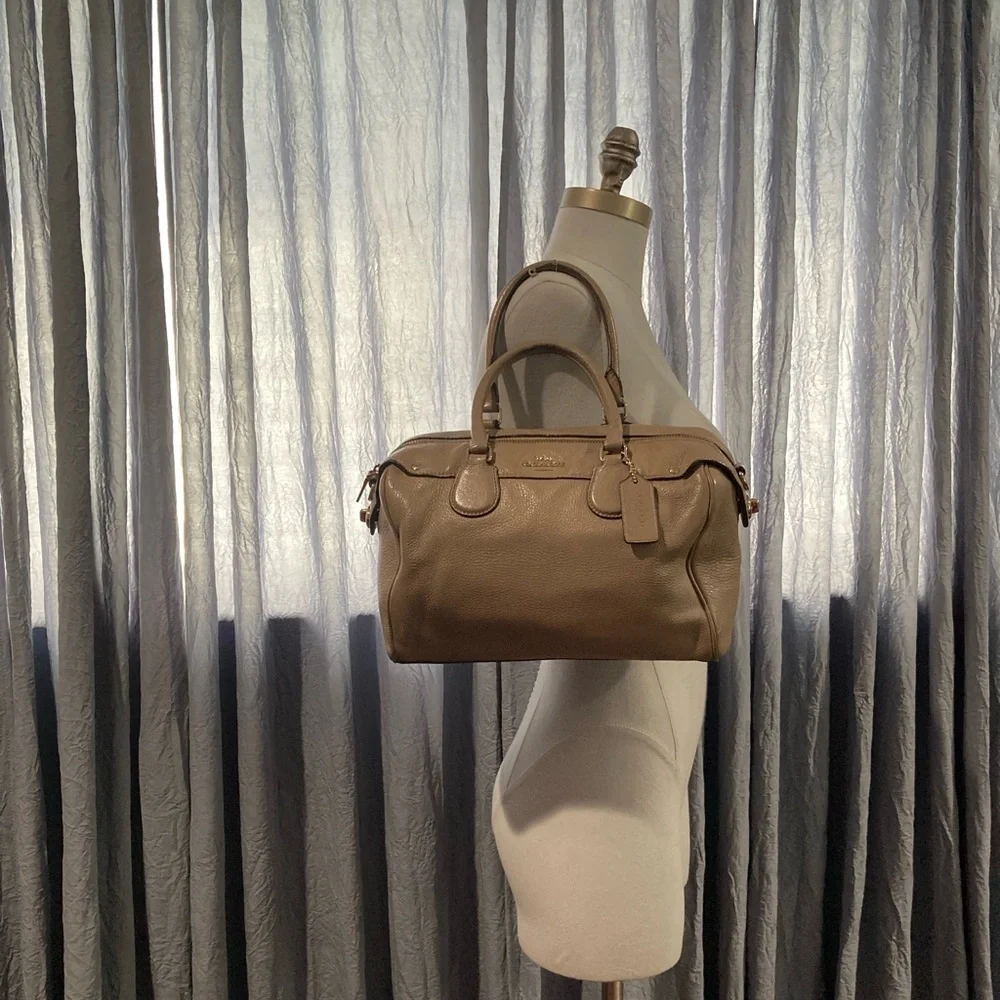 Coach Leather Tan Satchel - Picture 3 of 14